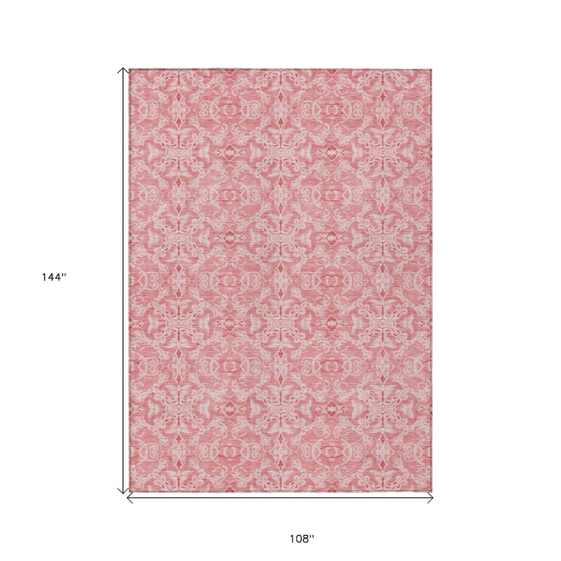 HomeRoots Medallion Transitional Rectangle Outdoor Rug