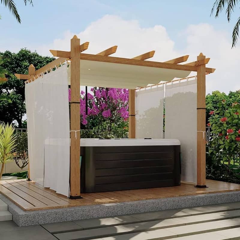 10×10 FT Heavy Duty Outdoor Pergola Gazebo for Patio, Backyard & Poolside
