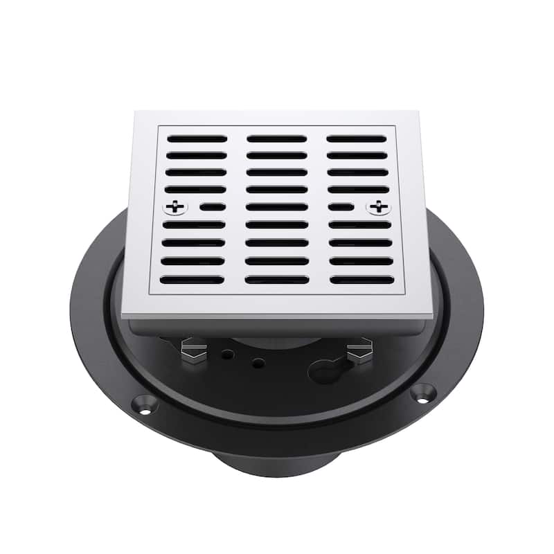 4-inch Tile-In Shower Drain - Chrome