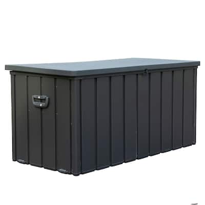 120 Gallon Outdoor Storage Deck Box, Large Patio Waterproof Storage Bin