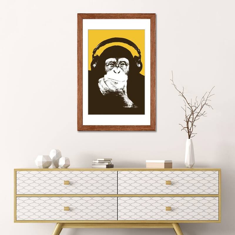 iCanvas "Headphone Monkey" by Steez
