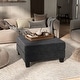 preview thumbnail 3 of 14, Furniture of America Xenia Modern Chenille Ottoman with Storage