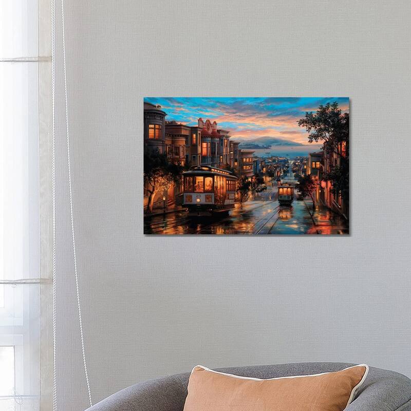 iCanvas "Cable Car Heaven" by Evgeny Lushpin Canvas Print - 18x26x1.5