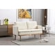 preview thumbnail 13 of 48, Polyester Upholstered Living Room loveseats sofa With Golden Legs