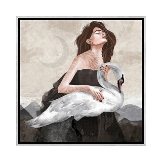 iCanvas "Swan With Friend" by Charlie Moon Framed - Bed Bath & Beyond ...