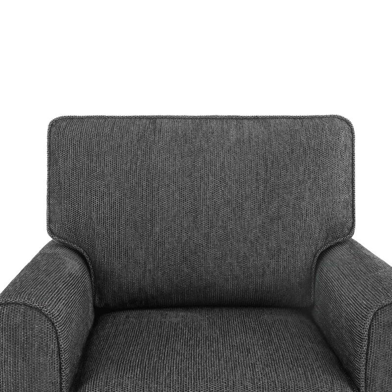 33"W 360 Swivel Modern Barrel Chair Accent Chair