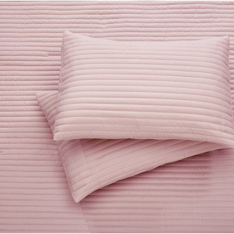 Nanshing Suzaine 3 Piece Solid Striped Comforter Set