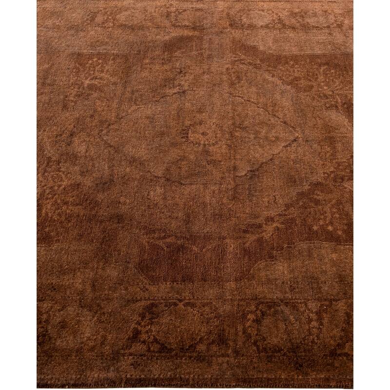 Overdyed One-of-a-Kind Hand-Knotted Area Rug - Brown - 4' 3" x 6' 1"