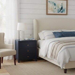 Nevarre 3-Drawer Nightstand with Spacious Storage and Modern Design for ...