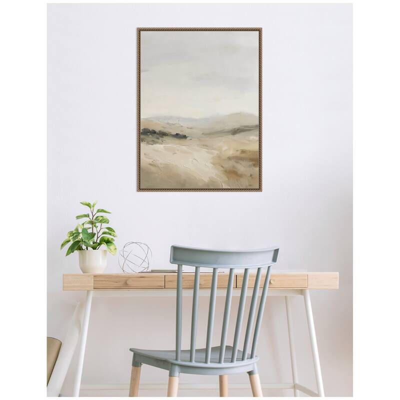 Kate and Laurel Fading Fields II by Amy Lighthall Framed Canvas Wall Art Print