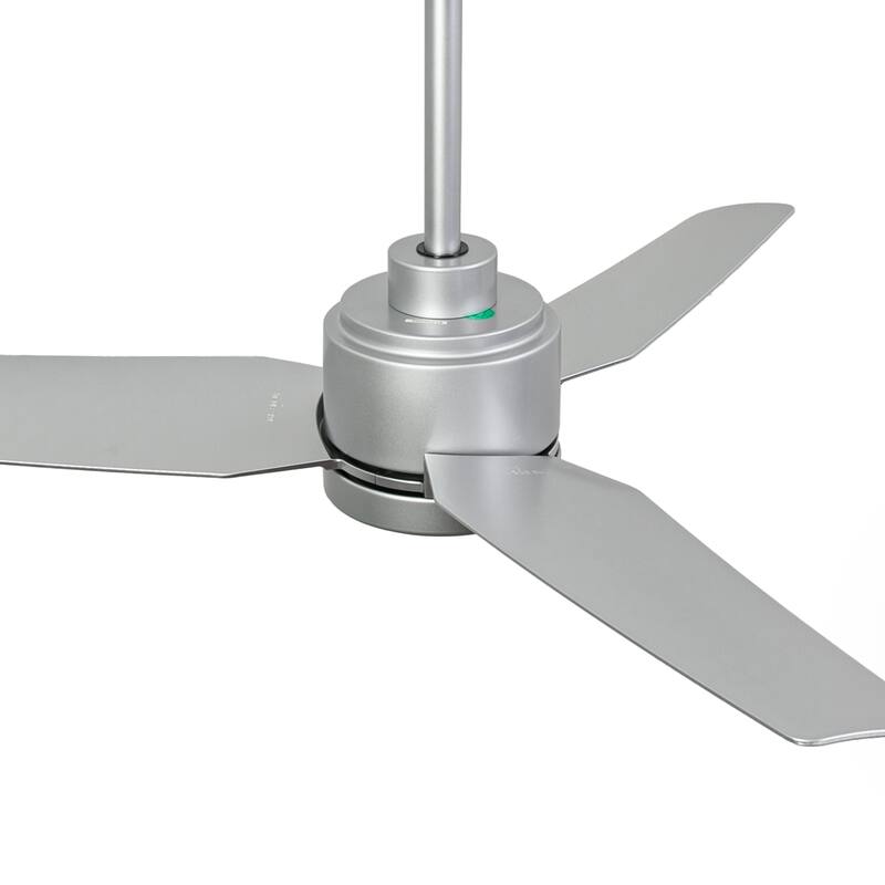 42" Modern Silver 3-Blades Ceiling Fan with Light and Remote, APP Control