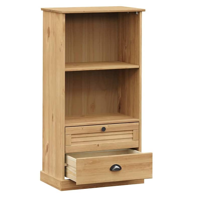 vidaXL Bookcase Honey - 13.8 x 23.6 x 45.1