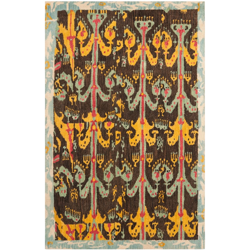 SAFAVIEH Handmade Ikat Krete Modern Wool Rug