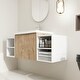 preview thumbnail 60 of 131, BNK 12/24/36/48/60 Inch Wall-Mounted Bathroom Vanity, Bathroom Cabinet with Doors or Side Shelves