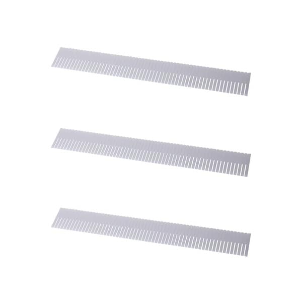 slide 2 of 6, YBM Home Adjustable White Plastic Grid Drawer Dividers 3-Pack, be2178