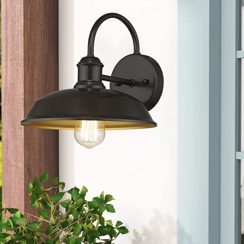 Vintage Wall Lighting Fixture, Farmhouse Gooseneck Barn Light