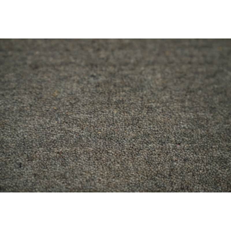 Hand Knotted Oriental 100% Wool Carpet Tribal Animal Pictorial Greys & Charcoal Gabbeh Area Rug - 12' 6'' X 9' 3''