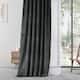 Exclusive Fabrics Urban Lush Velvet Curtain (1 Panel) - 50 X 96 - IronStone Grey