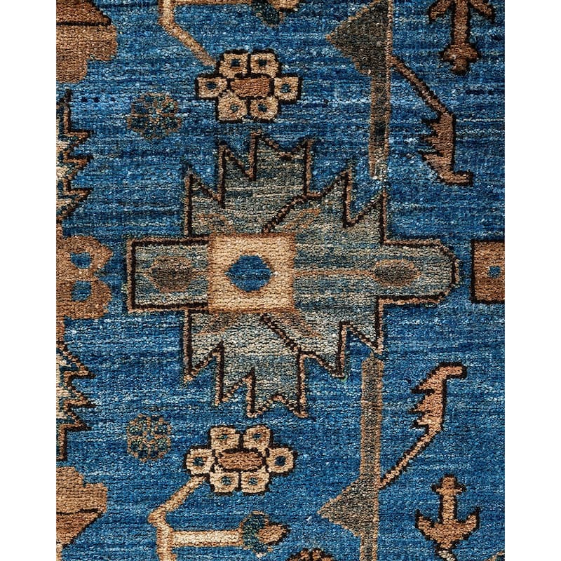 Serapi One-of-a-Kind Hand-Knotted Area Rug - Light Blue, 8' 0" x 10' 0" - 8' 0" x 10' 0"
