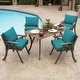 preview thumbnail 46 of 46, Arden Selections Leala Texture 21-inch Square Patio Chair Cushion Set