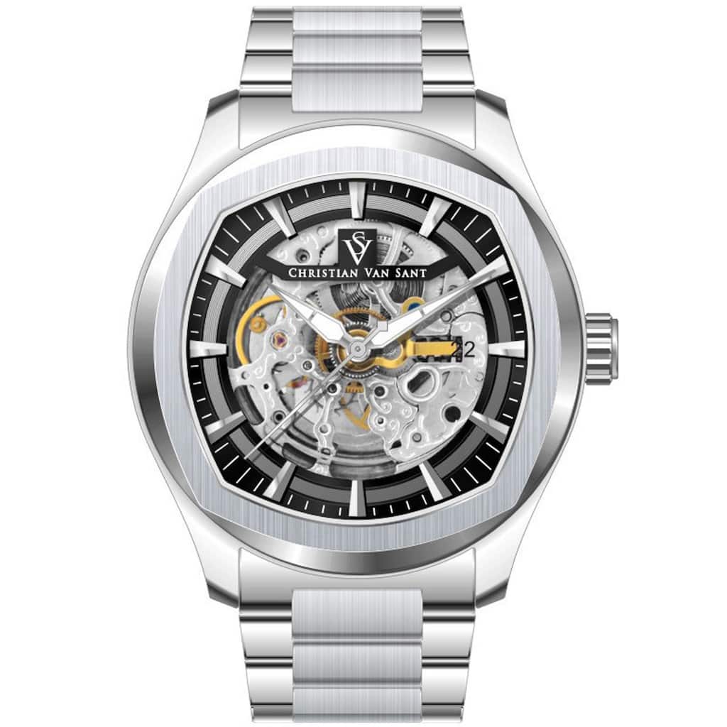 Christian Van Sant Men's Romeo Black Dial Watch - CV9504 - One Size