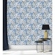 Blue Abstract Design Wallpaper - Bed Bath & Beyond - 35647723