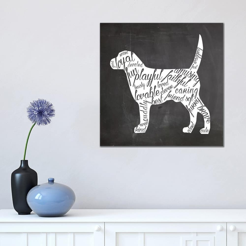 iCanvas "Dog Vocabulary" by Erin Clark Canvas Print