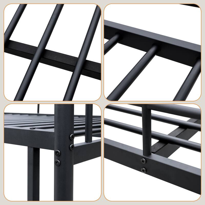 Heavy Duty Metal Bunk Beds for Kids with Ladder Twin / Twin XL / Full / Queen / Triple Bunk Bed