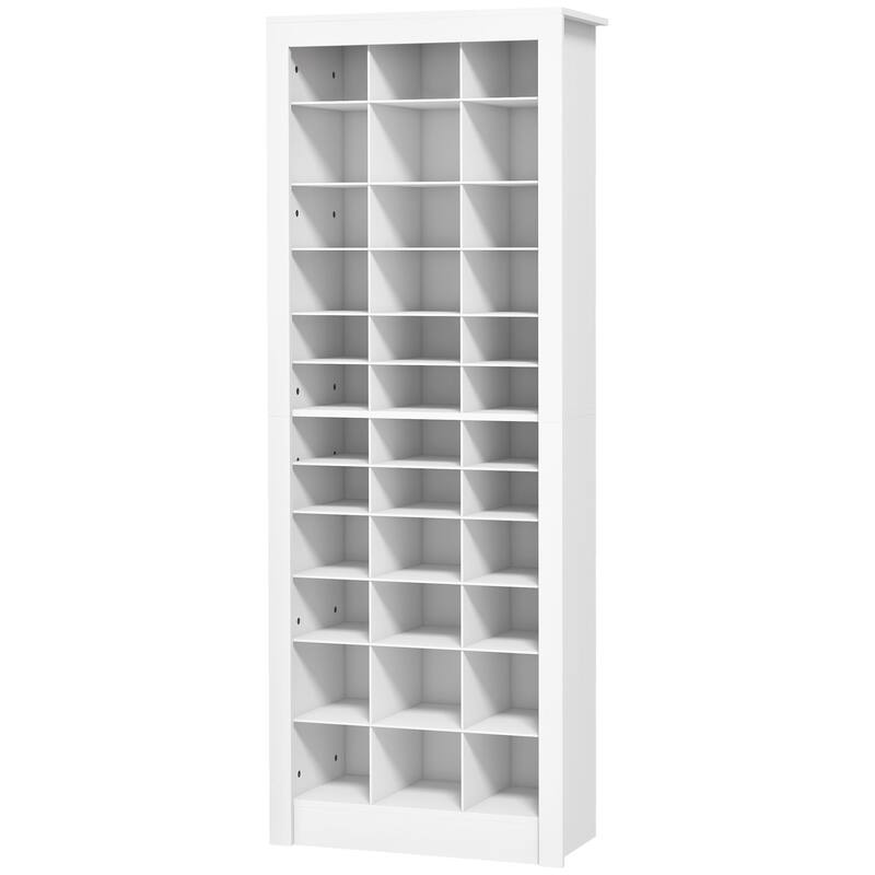 71" Tall Shoe Rack Storage Organizer with Open Cubes for 36 Pairs