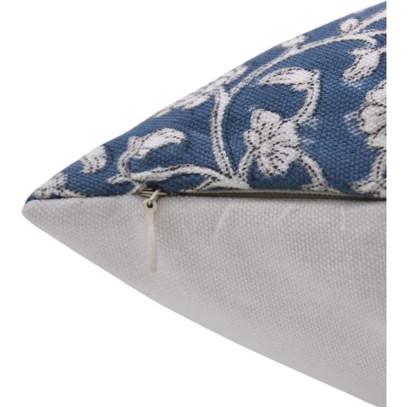 Fabdivine Cotton Floral Block print pillow Cover