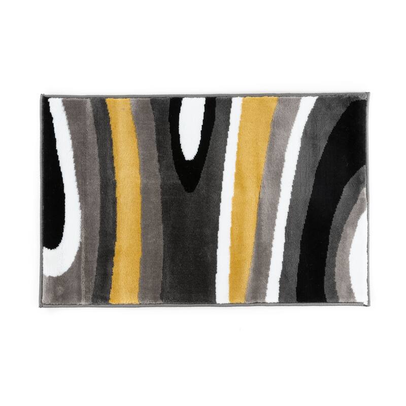 World Rug Gallery Abstract Contemporary Modern Area Rug