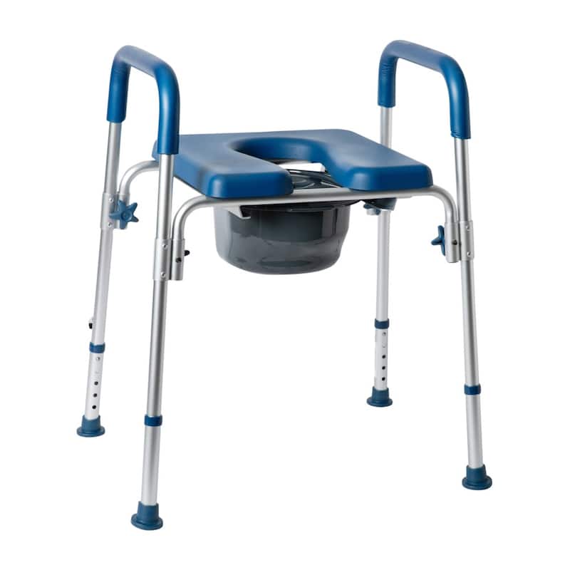 Height Adjustable Multifunctional Heavy Duty Commode and Shower Chair