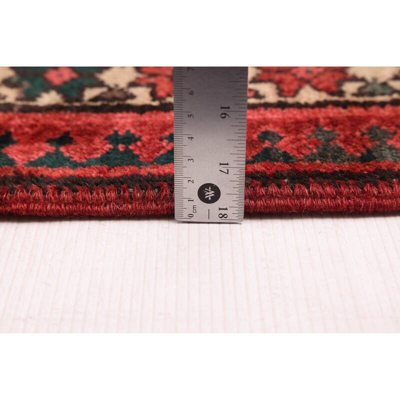 ECARPETGALLERY Hand-knotted Konya Anatolian Light Khaki, Red Wool Rug - 3'6 x 11'0