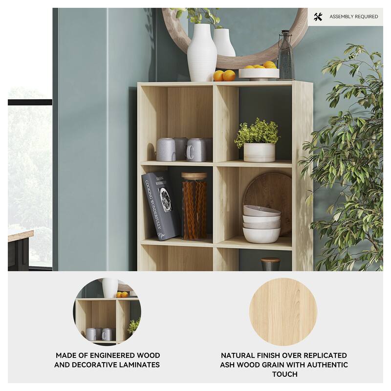 Signature Design by Ashley Piperton Brown 8 Cube Organizer - 24" W x 12" D x 47" H