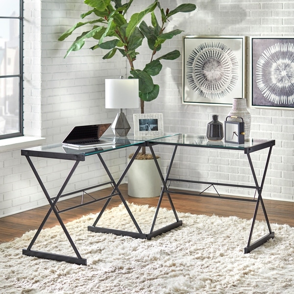 Overstock shop glass desk