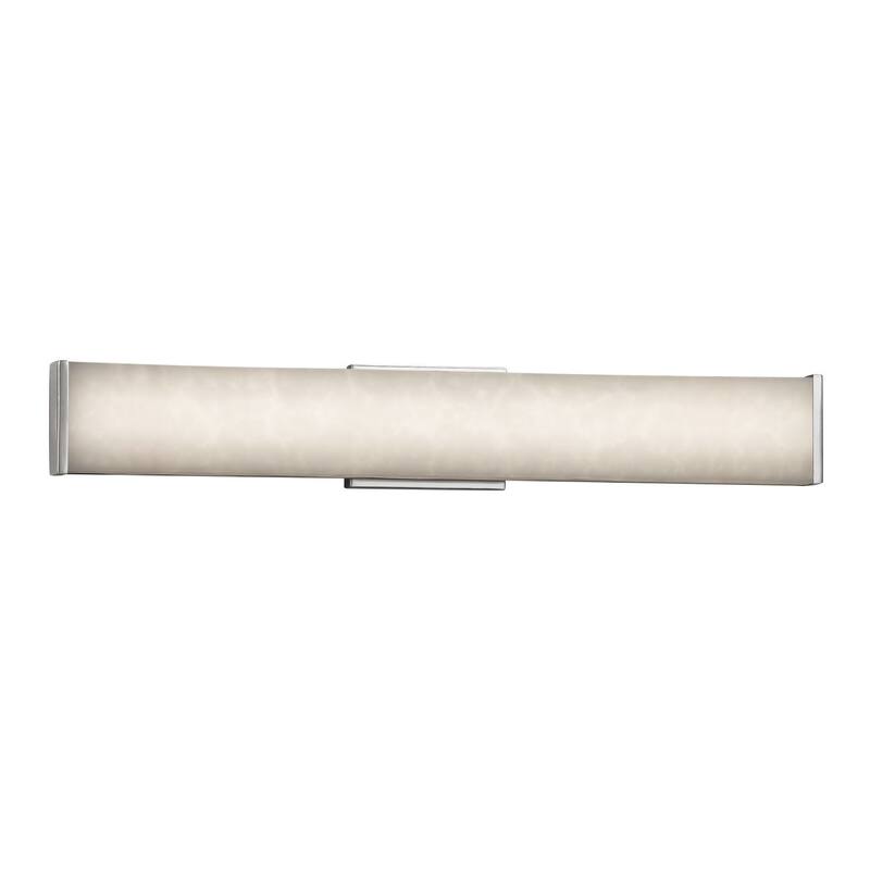 Justice Design Clouds Latitude 29-inch Brushed Nickel ADA LED Wall/ Bath bar