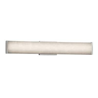 Justice Design Clouds Latitude 29-inch Brushed Nickel ADA LED Wall/ Bath bar