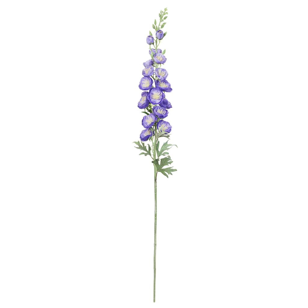 Set of 2 Purple Artificial Hybrid Delphinium Flower Stem Spray 36in - 36" L x 5" W x 5" DP