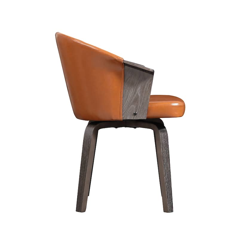 Art Leon Mid-century Swivel Accent Armchair