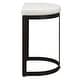 preview thumbnail 6 of 6, Uttermost Ivanna White Counter Stool - 14.5"D x 18"W x 26"H