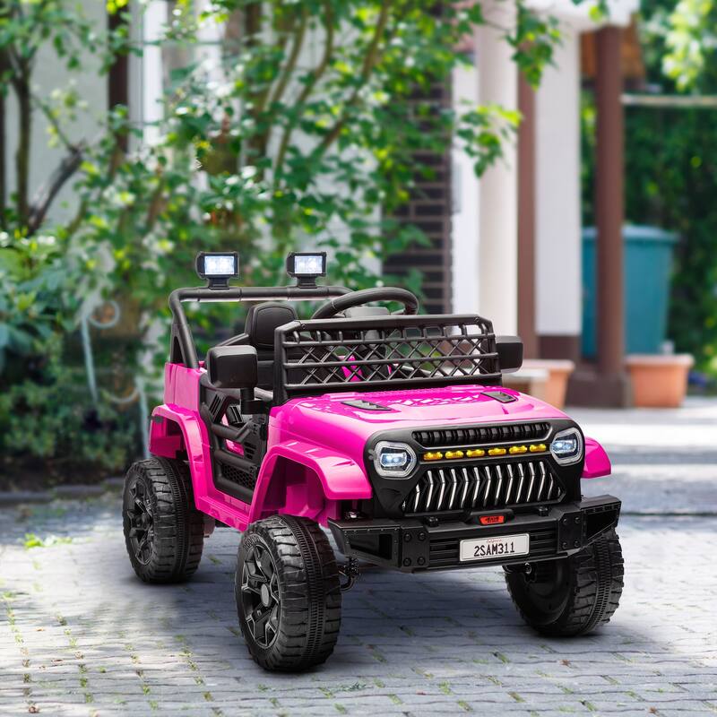 Battery-Powered 12V Kids Electric Ride On Car with Dual Motors, 3 Speeds, Parental Remote Control, and Interactive Features