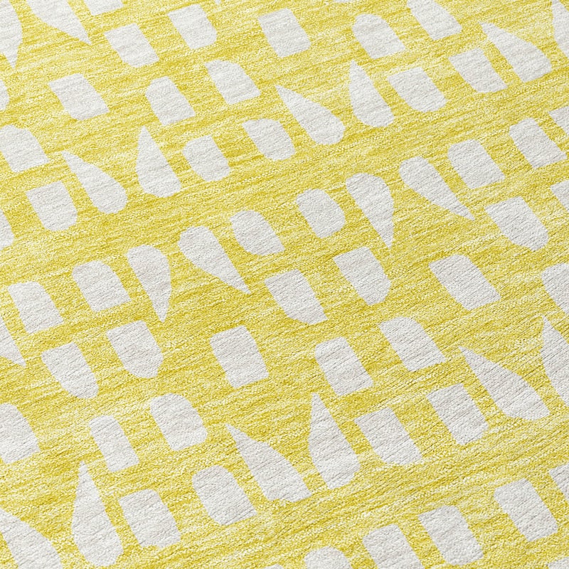 Machine Washable Indoor/ Outdoor Contemporary Imprints Chantille Rug