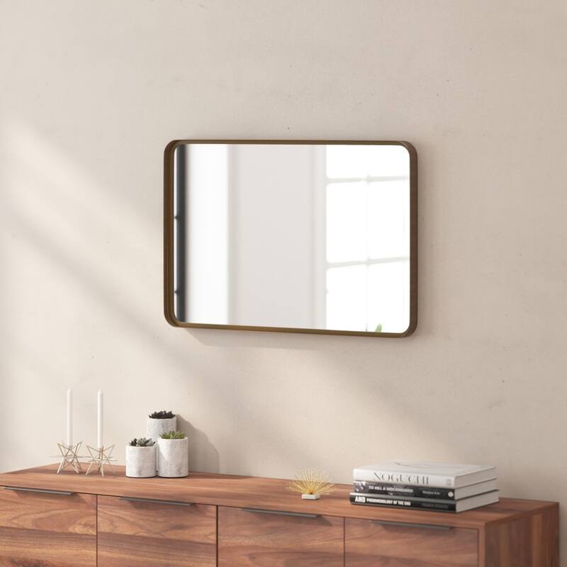 Wall Mount Shatterproof Wall Mirror with Metal Frame