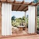 preview thumbnail 13 of 11, Outdoor Cabana Solid UV Protected Privacy Tab Top Panel