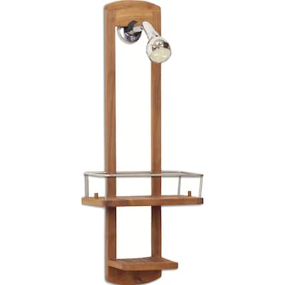 The Original Moa Small Teak Shower Caddy
