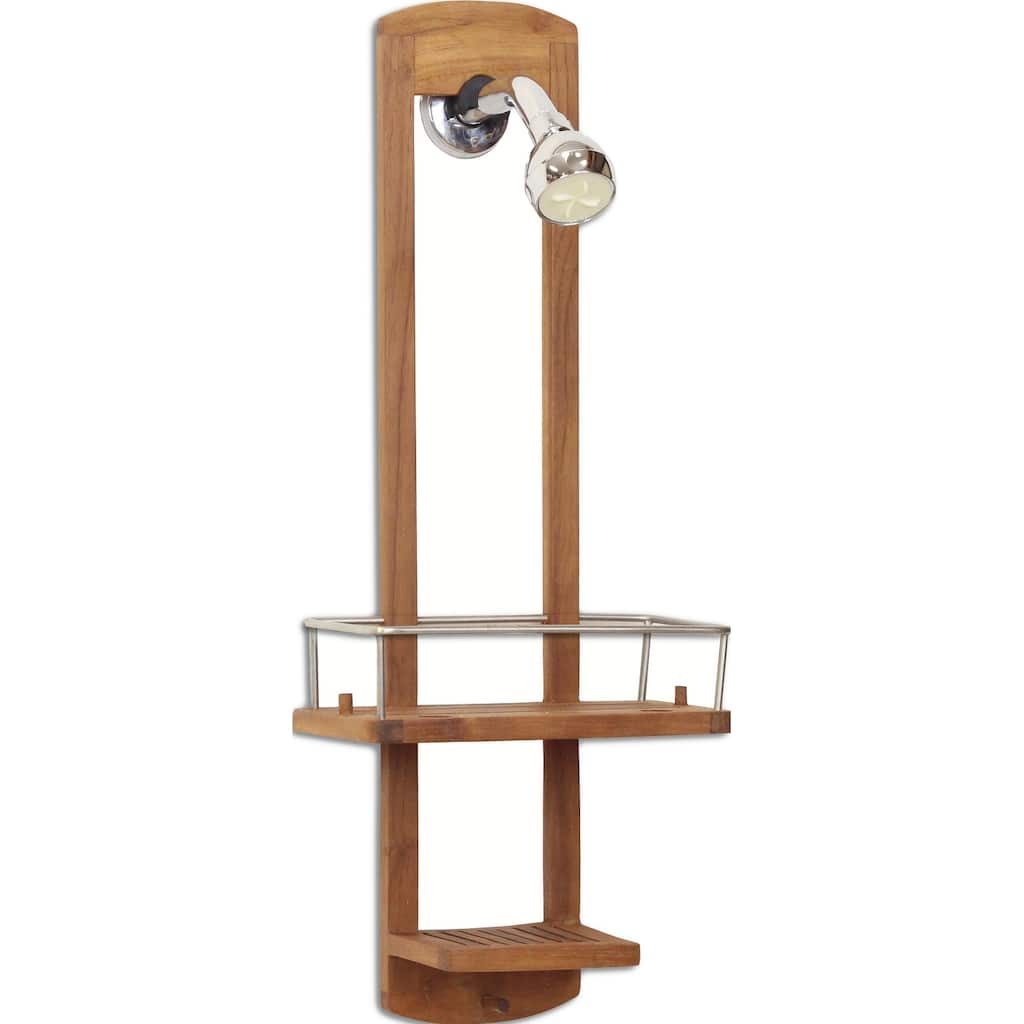 The Original Moa Small Teak Shower Caddy