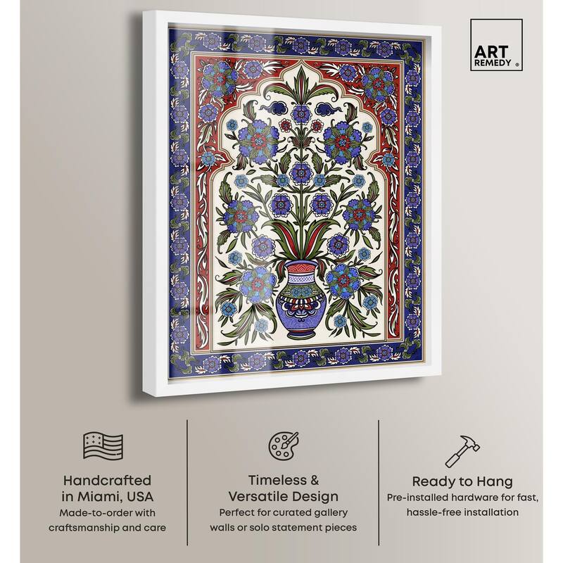 Royal Vase Bloom Shadowbox by Art Remedy