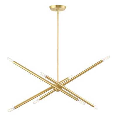 Livex Lighting 3-light Polished Nickel Ceiling Mount, 46778-12 - 31.5" L X 12" W 24" - 48" ADJ. H