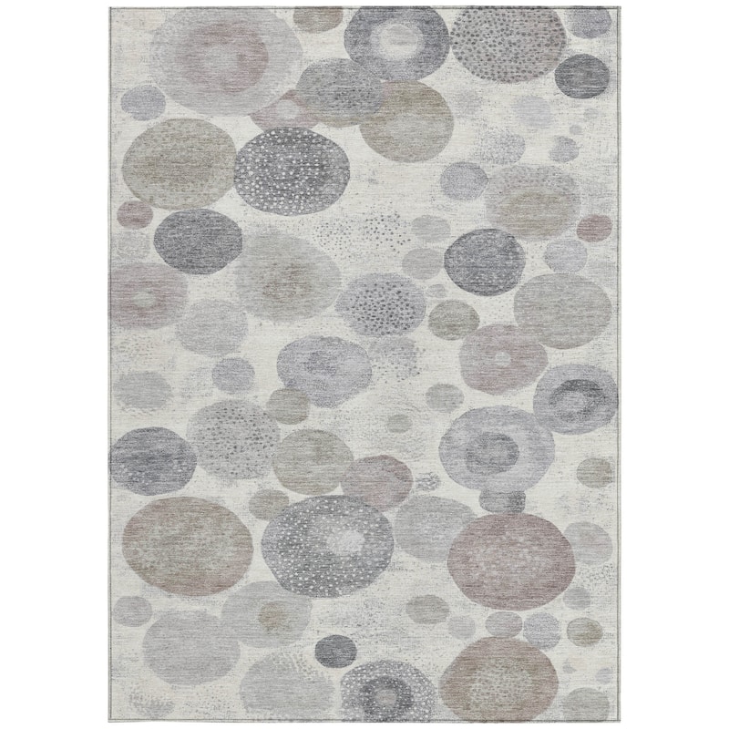 HomeRoots Geometric Transitional Rectangle Outdoor Rug