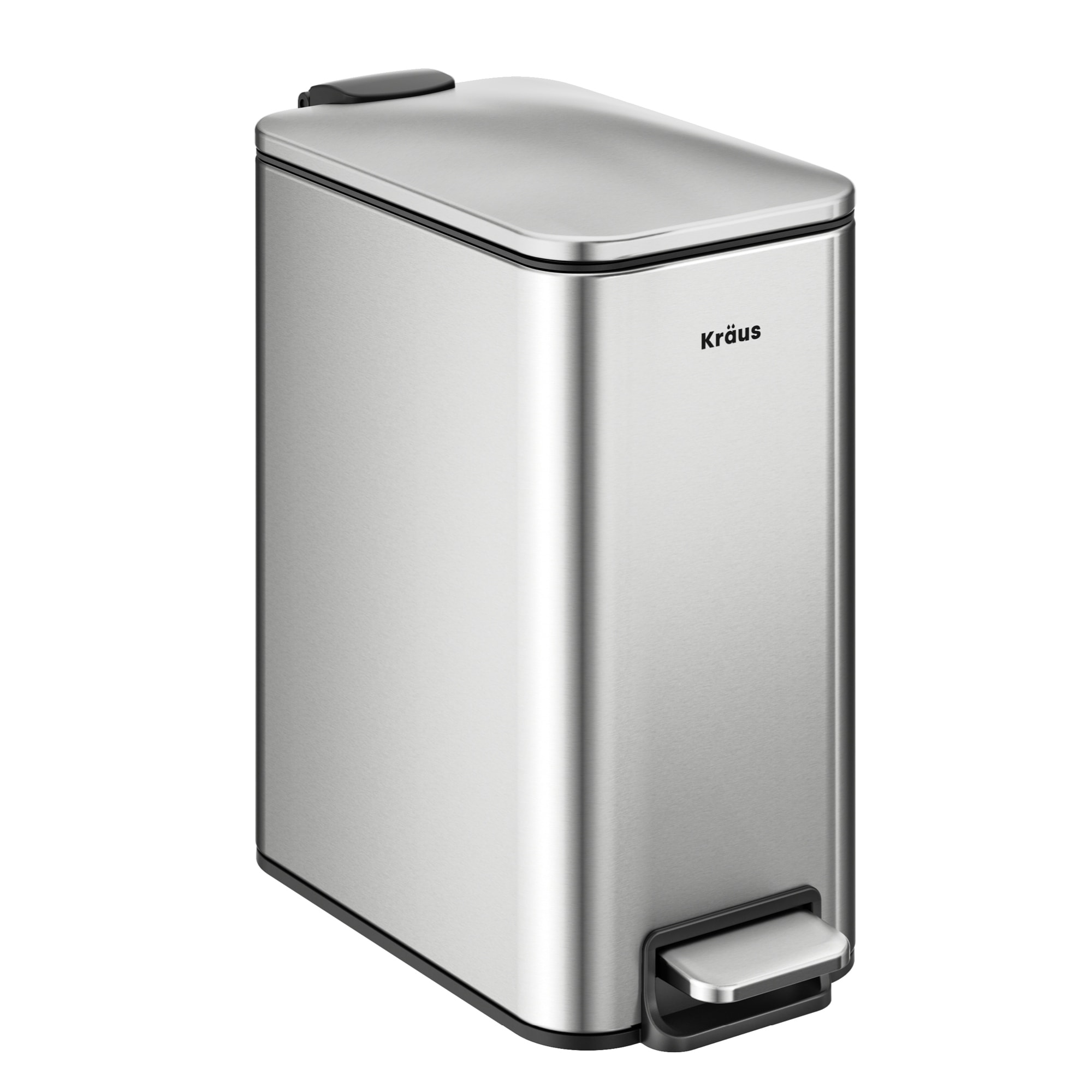 KRAUS WasteGuard 1.3 Gallon / 5 Liter Step Pedal Bathroom Trash Can
